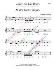 Click to enlarge: All Who Born in January Beats Format