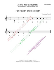 Click to Enlarge: "For Health and Strength" Pitch Number Format