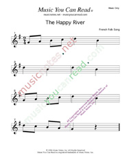 "The Happy River" Music Format