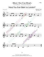 "Have You Ever Been to London" Music Format Page 2