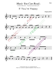 "If You're Happy" Music Format