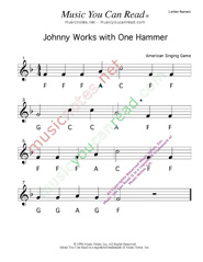 Click to Enlarge: "Johnny Works with One Hammer" Letter Names Format