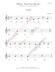Click to Enlarge: "Lucy" Solfeggio Format