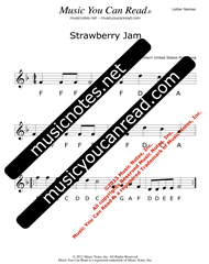 Click to Enlarge: "Strawberry Jam" Letter Names Format