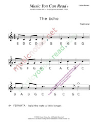 Click to Enlarge: "The Echo" Letter Names Format