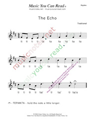 Click to Enlarge: "The Echo" Rhythm Format