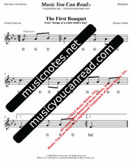 Click to Enlarge: "The First Bouquet" Rhythm Format