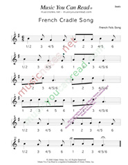 Click to enlarge: "French Cradle Song" Beats Format