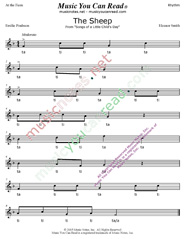 Click to Enlarge: "The Sheep" Rhythm Format