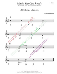 Click to enlarge: "Alleluia, Amen" Beats Format