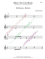 "Alleluia, Amen" Music Format