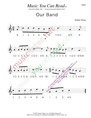 Click to enlarge: "Our Band" Beats Format