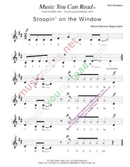 Click to Enlarge: "Stoopin'' on the Window" Pitch Number Format