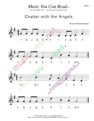 Click to enlarge: "Chatter with the Angels" Beats Format
