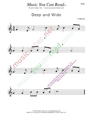 "Deep and Wide" Music Format