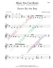 "Down by the Bay" Music Format