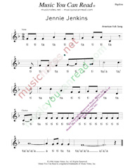 Click to Enlarge: "Jennie Jenkins" Rhythm Format
