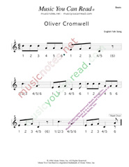 Click to enlarge: "Oliver Cromwell" Beats Format