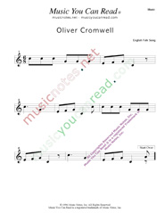 "Oliver Cromwell" Music Format
