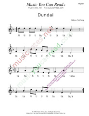 Click to Enlarge: "Dundai," Rhythm Format