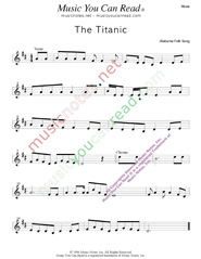 "The Titanic," Music Format