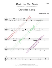 "Crawdad Song," Music Format