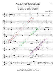 "Dale, Dale, Dale," "Piñata Song"  Music Format