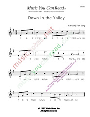Click to enlarge: "Down in the Valley," Beats Format