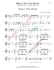 Click to enlarge: "Down the River," Beats Format