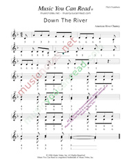 Click to Enlarge: "Down the River," Pitch Number Format