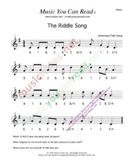 Click to enlarge: "The Riddle Song," Beats Format