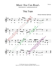 Click to Enlarge: "This Train," Rhythm Format